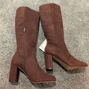 Elegant Brown Knee-High Women's Boots